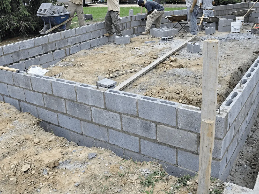 Professionals building a foundation with blocks in Honolulu, HI