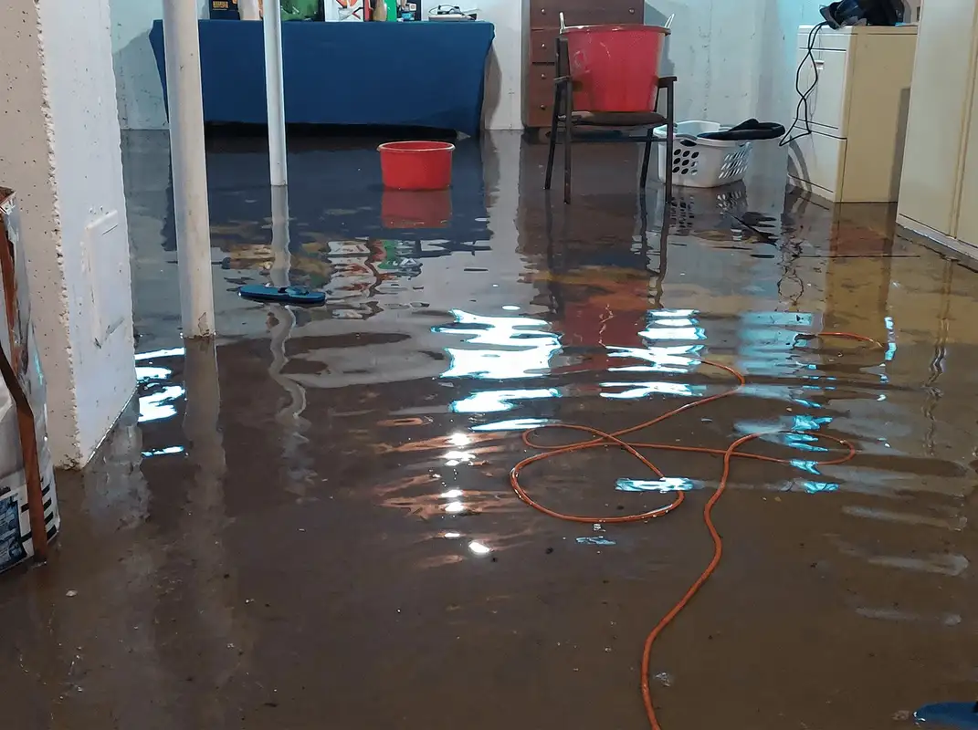 Basement with boiler, cabinets and washing machine completely flooded in Honolulu, HI